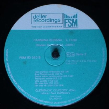 FSM FSM 53 310 - Carmina Burana 1.Folge Gesamtaufnahme Nach Der - Image 5