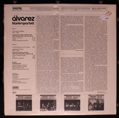 Bellaphon 680 01 032 - Dvorák/Turina Klavierquartette - Image 2