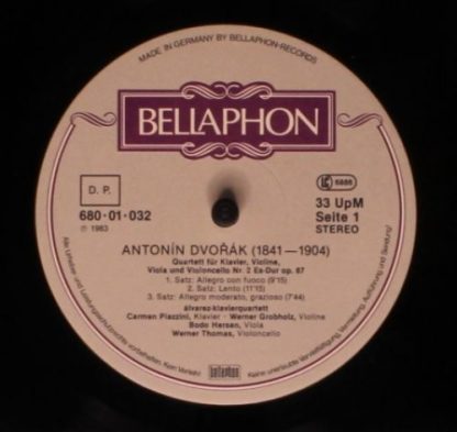 Bellaphon 680 01 032 - Dvorák/Turina Klavierquartette - Image 3