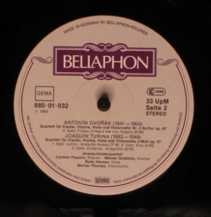 Bellaphon 680 01 032 - Dvorák/Turina Klavierquartette - Image 4