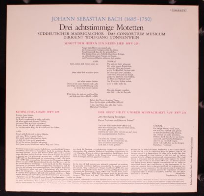 His Master's Voice C 053-28911 - Johannes Sebastian Bach ; BWV 2 - Image 2