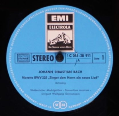 His Master's Voice C 053-28911 - Johannes Sebastian Bach ; BWV 2 - Image 3