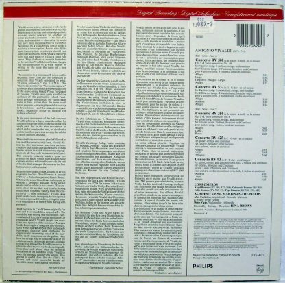 Philips 412 624-1 - Vivaldi Guitar Concertos - Image 2