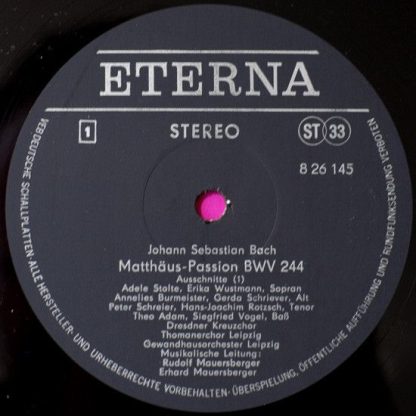Eterna 8 26 145 - Matthaeus Passion - Ausschnitte - Image 3
