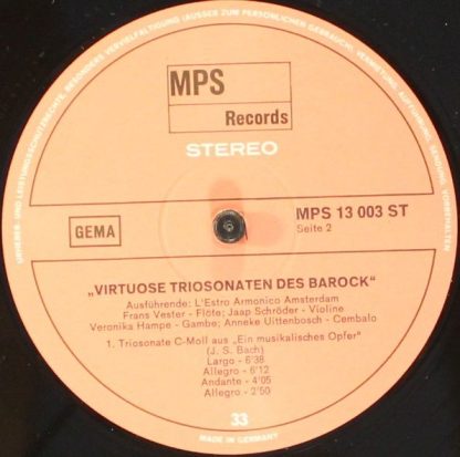 MPS CRO 832 - Virtuose Triosonaten Des Barock - Image 3