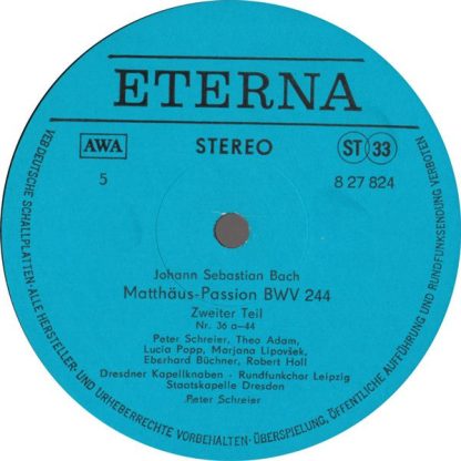 Eterna 8 27 822 - 825 - Matthäus-Passion - Image 6