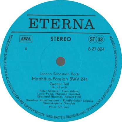 Eterna 8 27 822 - 825 - Matthäus-Passion - Image 7