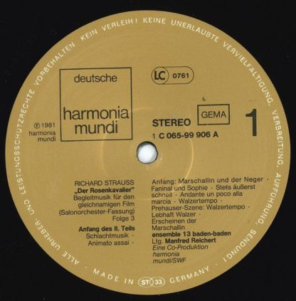 EMI Electrola 065-99 906 - Der Rosenkavalier Begleitmusik Für De - Image 3