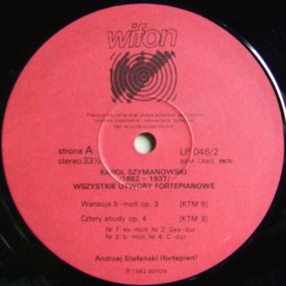 Wifon LP 046/2 - Wszystkie Utwory Fortepianowe Vol. 2 - Image 3