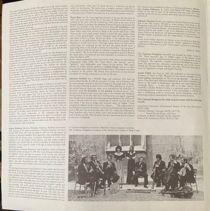 Hungaroton SLPX 11844 - Court Music For King Matthias - Image 8