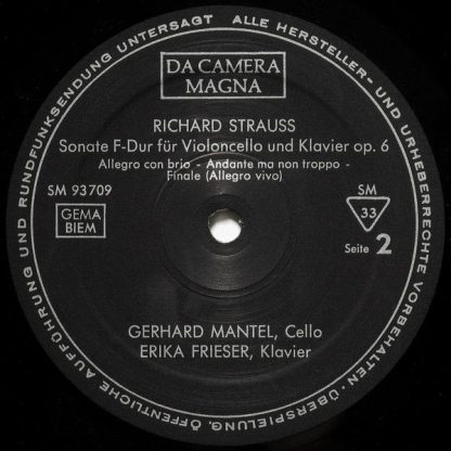 Da Camera Magna SM 93709 - Richard Strauss, Gerhard Mantel, Rudo - Image 4
