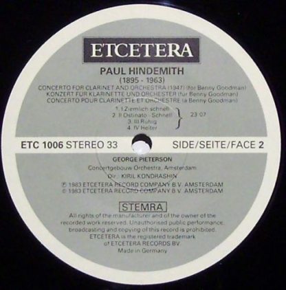 Etcetera 1006 - MACHULA & Peterson 73 79 Amsterdam KONDRASHIN - Image 3