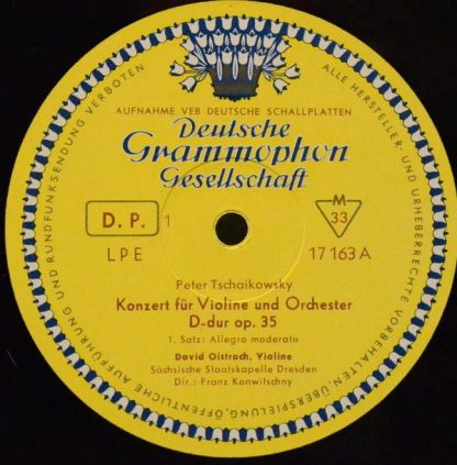 Deutsche Grammophon LPE 17163 - Konzert Für Violine Und Orcheste - Image 3