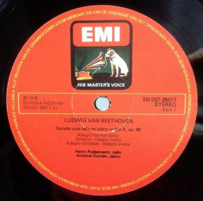 EMI 5N 037-26 017 - Cellosonate Nr.3 In A, Op.69 / Variaties Ove - Image 3