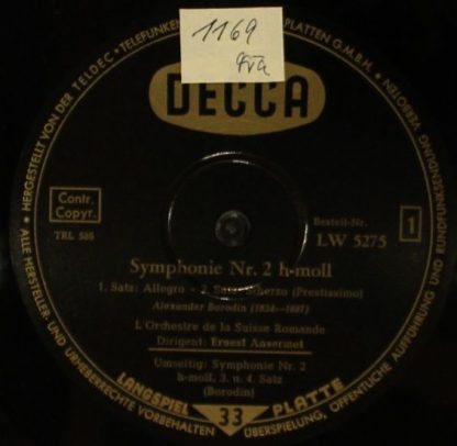 DECCA LW 5275 - Symphonie No. II H-Moll - Image 3