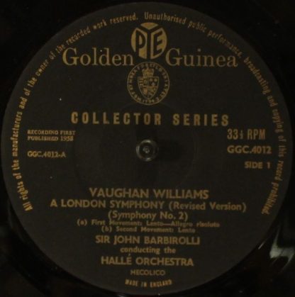 Pye Golden Guinea Records GSGC 14012 - A London Symphony (Revise - Image 3