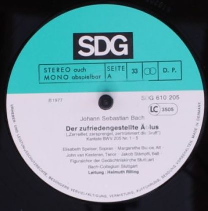 SDG 610 205 - Der Zufriedengestellte Äolus BWV 205 - Image 3