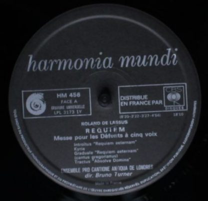 Harmonia Mundi HM 456 - Requiem A Cinq Voix - O Bone Jesu Motet - Image 5