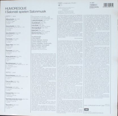 Deutsche Harmonia Mundi 16 9513 1 - I Salonisti - Humoresque - I - Image 2