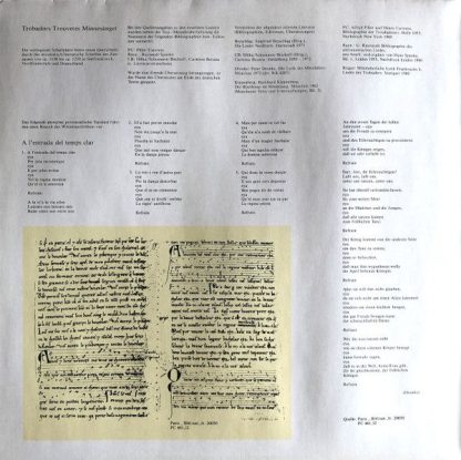 Christophorus SCGLX 74 033 - Trobadors = Trouvères = Minnesänger - Image 5