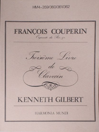Harmonia Mundi HM4-359/360/361/362 - Troisième Livre De Clavecin - Image 3