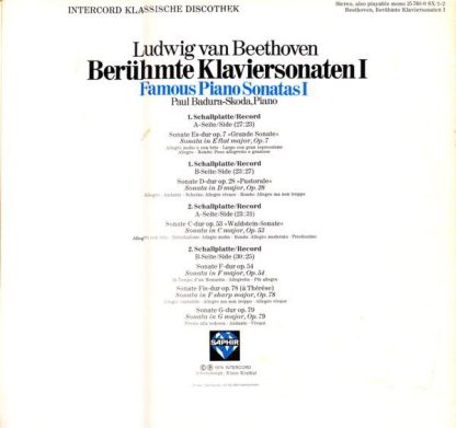 Saphir 25 760-0 SX/1-2 - Berühmte Klaviersonaten I / Famous Pian - Image 2