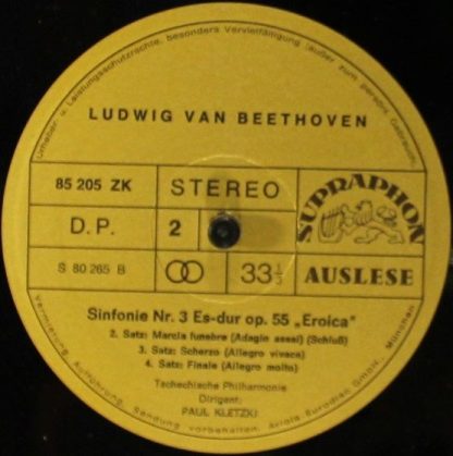 Supraphon 85 205 ZK - 3. Sinfonie Es-dur Op.55 Eroica - Image 4