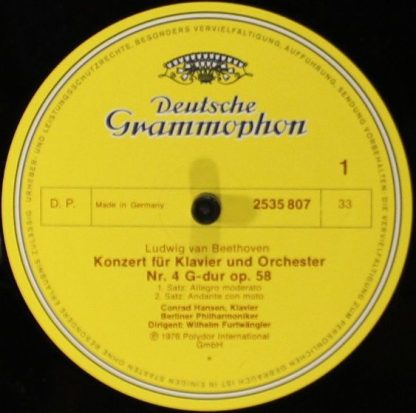 Deutsche Grammophon 2535 807 - Beethoven: Klaiverkonzert Nr. 4 - Image 3