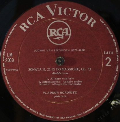RCA Victor Red Seal LM 2009 - Moonlight And Waldstein Sonatas - Image 4