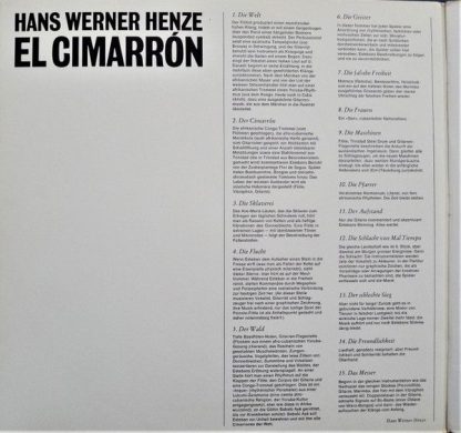 Deutsche Grammophon 2707 050 - El Cimarrón - Image 2