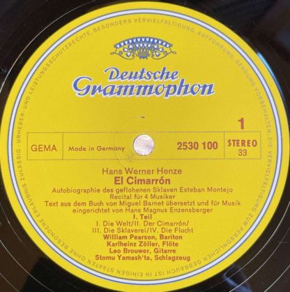 Deutsche Grammophon 2707 050 - El Cimarrón - Image 5