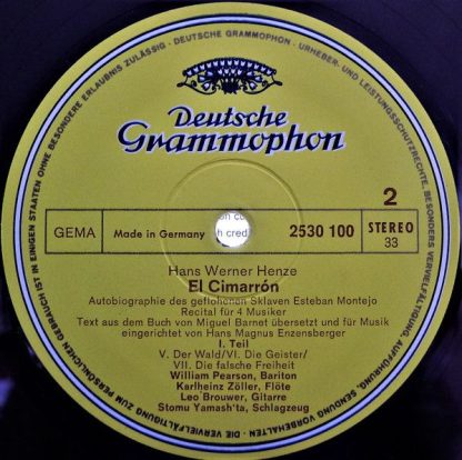 Deutsche Grammophon 2707 050 - El Cimarrón - Image 6