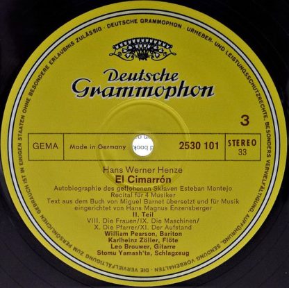 Deutsche Grammophon 2707 050 - El Cimarrón - Image 7