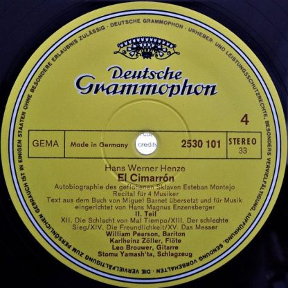 Deutsche Grammophon 2707 050 - El Cimarrón - Image 8