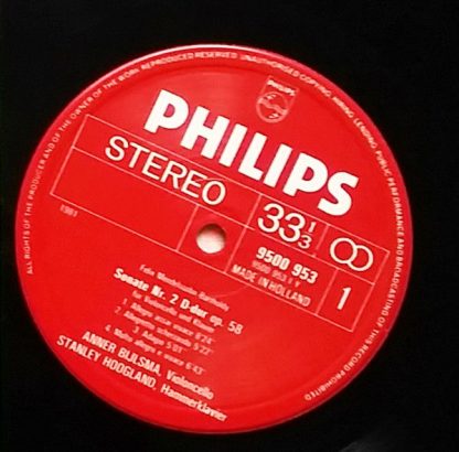 Philips 9500 953 - 2 Sonatas For Cello And Fortepiano - Image 3