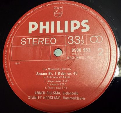 Philips 9500 953 - 2 Sonatas For Cello And Fortepiano - Image 4