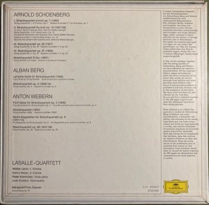 Deutsche Grammophon 2720 029 - Neue Wiener Schule - Die Streichq - Image 5