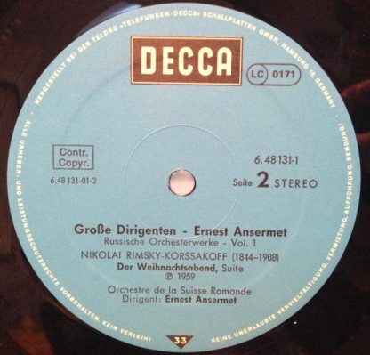 DECCA 6.48131 DT - Grosse Dirigenten: Ansermet - Russische Orche - Image 5