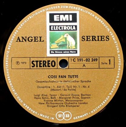 His Master's Voice 1 C 191-02249 / 52 - Cosi Fan Tutte - Image 2