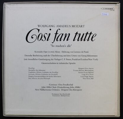 His Master's Voice 1 C 191-02249 / 52 - Cosi Fan Tutte - Image 3