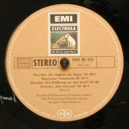 Columbia SME 80 933 - Mozart Overtüren - Image 3