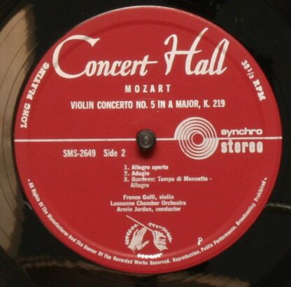 Concert Hall SMS 2649 - Violinkonzerte Nr.3 G-Dur - Nr.5 A-Dur - Image 4