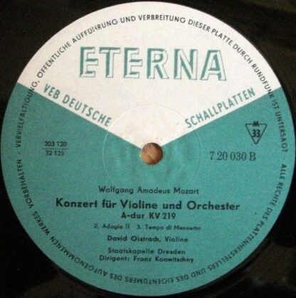 Eterna 7 20 030 - Konzert Für Violine Und Orchester A-dur KV 219 - Image 4