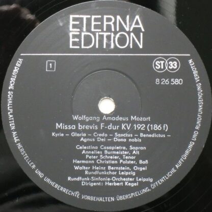 Eterna 8 26 580 - Missa Brevis F-dur KV 192 / Missa Brevis C-dur - Image 3