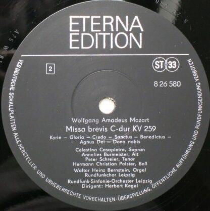 Eterna 8 26 580 - Missa Brevis F-dur KV 192 / Missa Brevis C-dur - Image 4