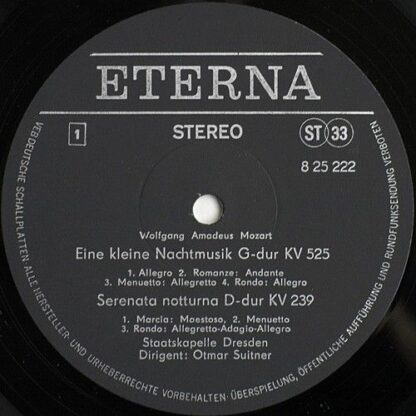 Eterna 8 25 222 - Eine Kleine Nachtmusik G-Dur KV 525 / Serenata - Image 3