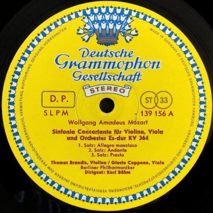 Deutsche Grammophon 139 156 SLPM - Sinfonie Concertanti (KV 364 - Image 3