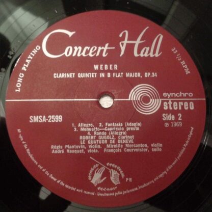 Concert Hall SMSA 2599 - Clarinet Quintets - Image 4