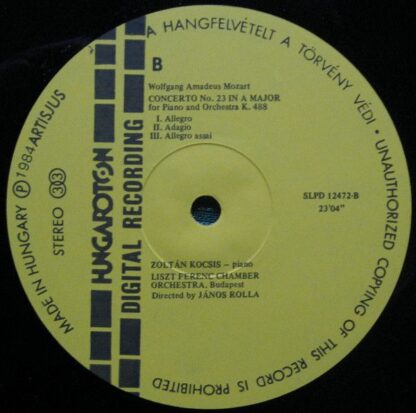 Hungaroton SLPD 12472 - Piano Concertos In A Major K.414 & 488 - Image 6