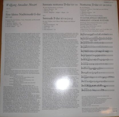 Eterna 8 26 477 - Eine Kleine Nachtmusik G-Dur KV 525 / Serenata - Image 2